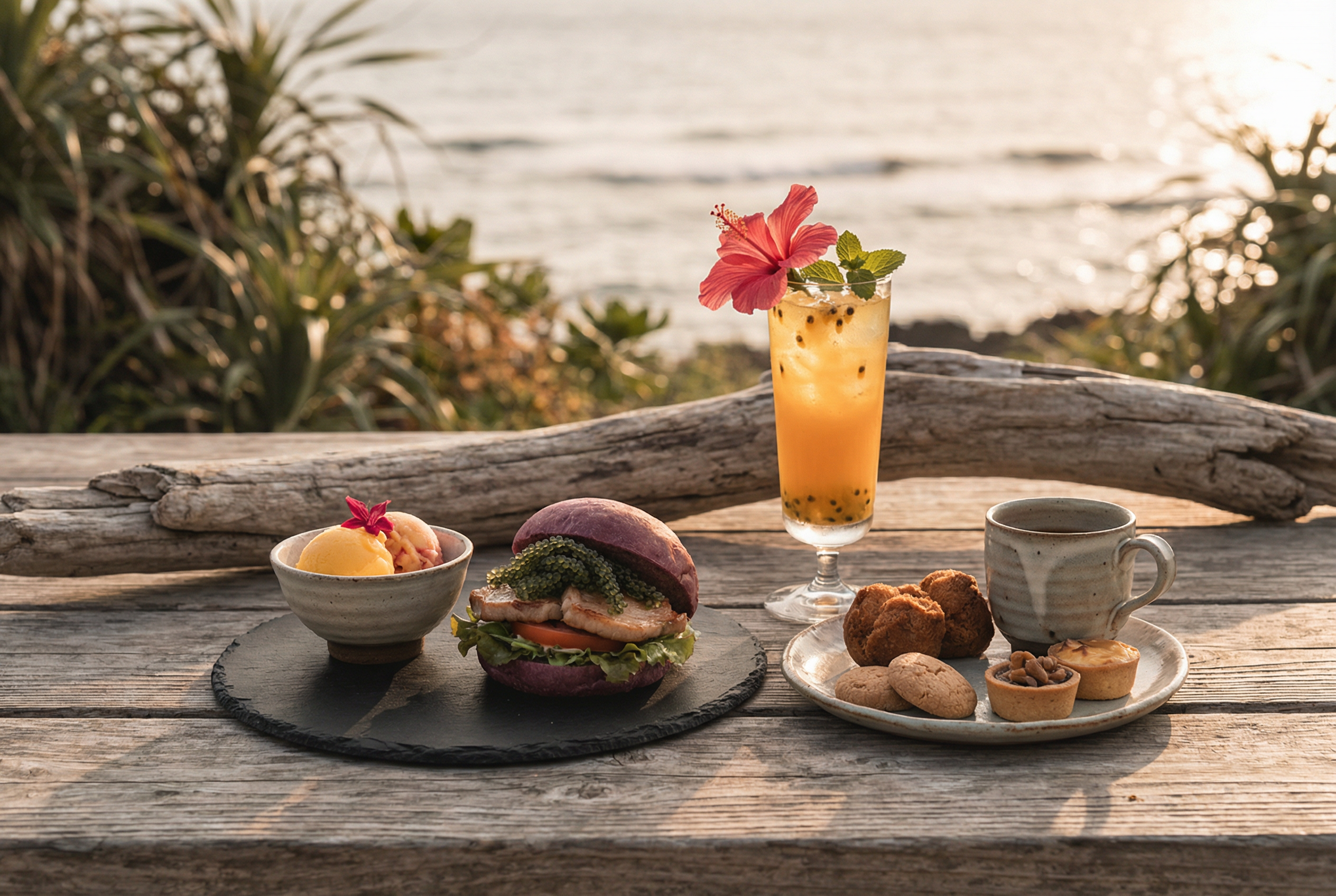 琉球バーガー・トロピカルドリンク